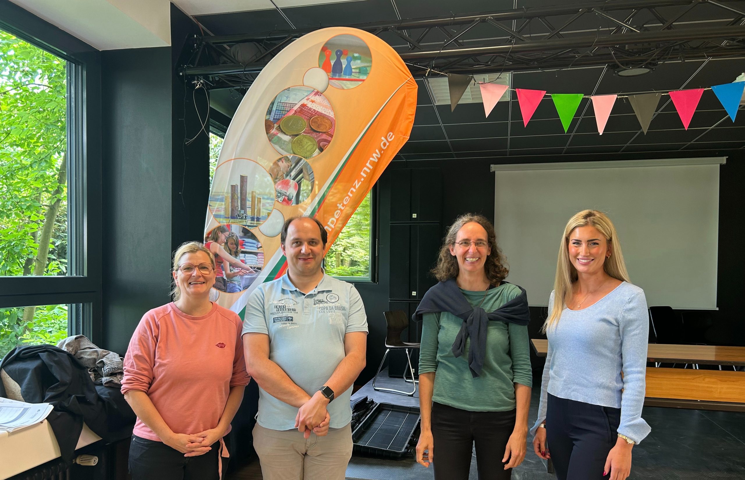 Workshopleiter Dr. Manuel Froitzheim, Regina Nitsche und Louisa Kölzer