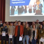 Gruppenfoto von Schülerinnen und Schülern bei der Schülerakademie Finanzkompetenz