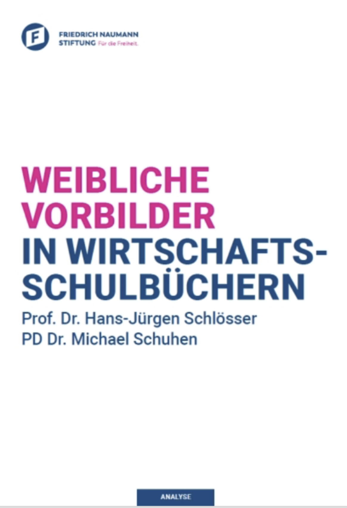 Weibliche Vorbilder in Wirtschaftsschulbüchern