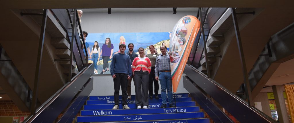 Gruppenfoto von Schülerinnen und Schülern bei der Schülerakademie Finanzkompetenz